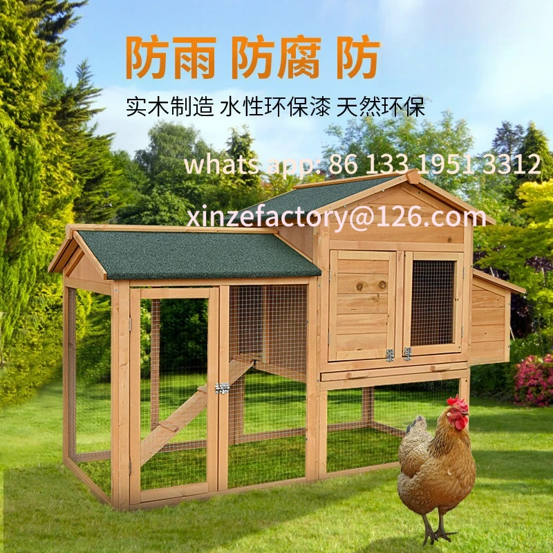 

Customizable Wooden Chicken House Chicken Animal House Outdoor Farming