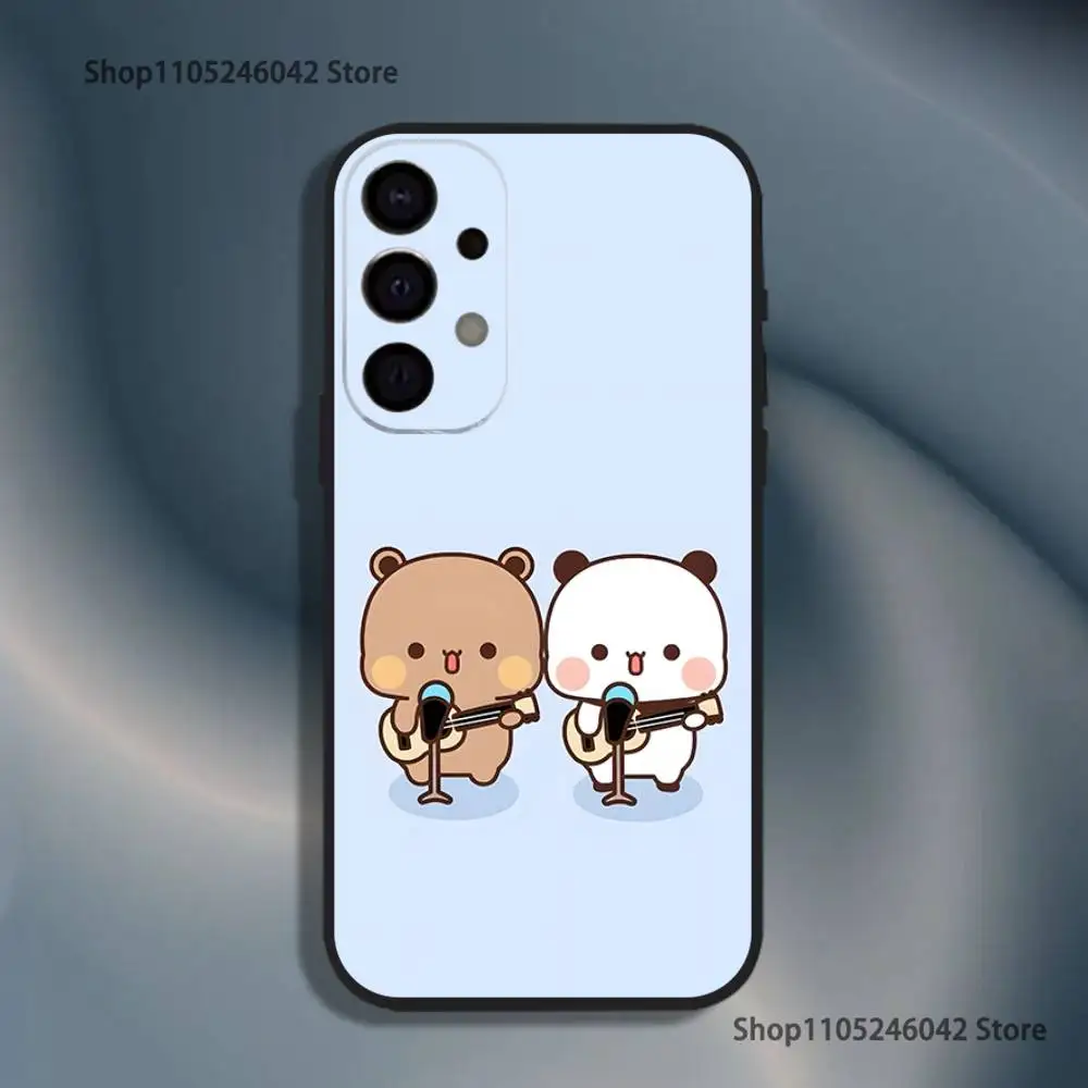 Bonito BuBu DuDu Capa Preta Capa de Telefone Para Samsung S25, S24, S21, S22, S23, S30, Ultra, S20, Plus, Fe, Lite, 5G