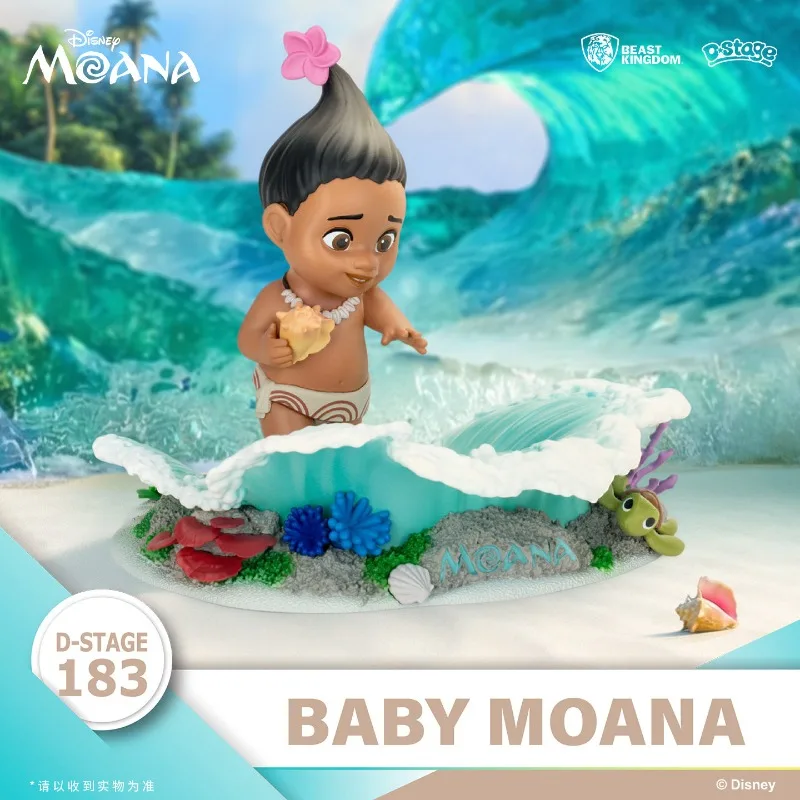 Pre‑Order Genuine Beast Kingdom D‑Stage Baby Moana Shark Maui Disney Moana Diorama Collectible Statue Figure