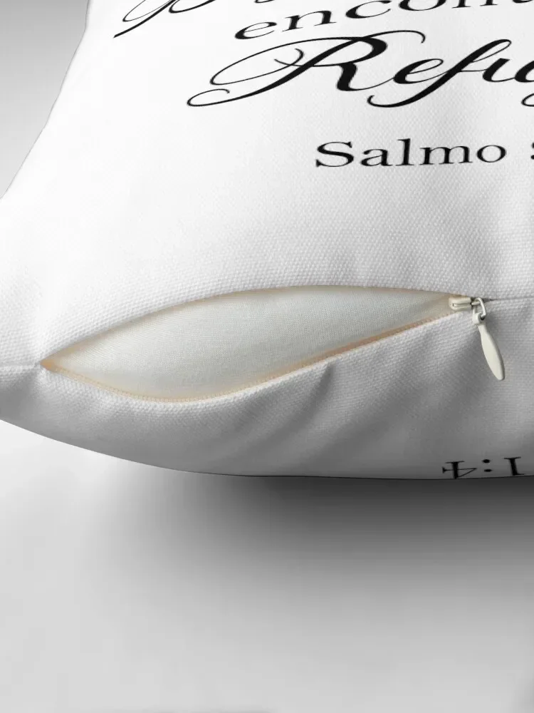 Bajo sus alas encontraras refugio Spanish bible verse Salmo 91 Throw Pillow Christmas Pillows Cushion Cover Set pillow