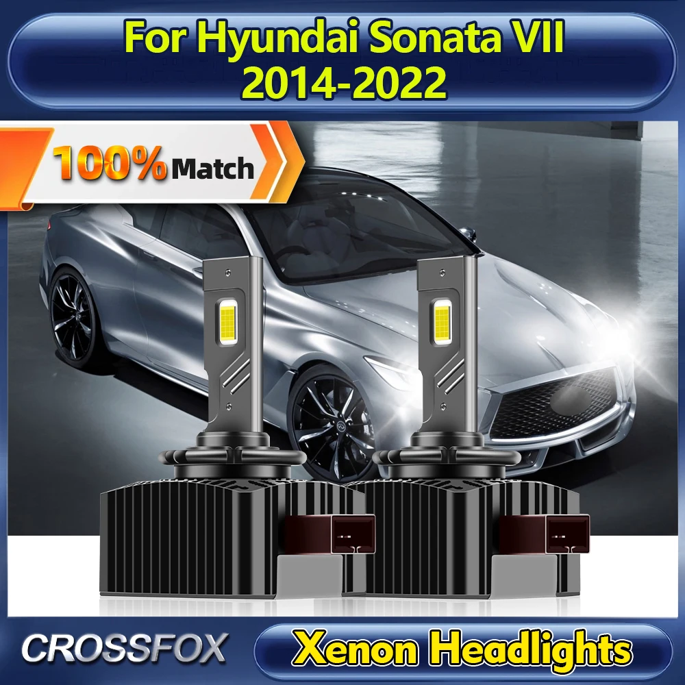 120W LED Headlights Bulbs 25000LM Car Xenon HID Lamps 12V 6000K Plug&Play For Hyundai Sonata VII 2014-2018 2019 2020 2021 2022