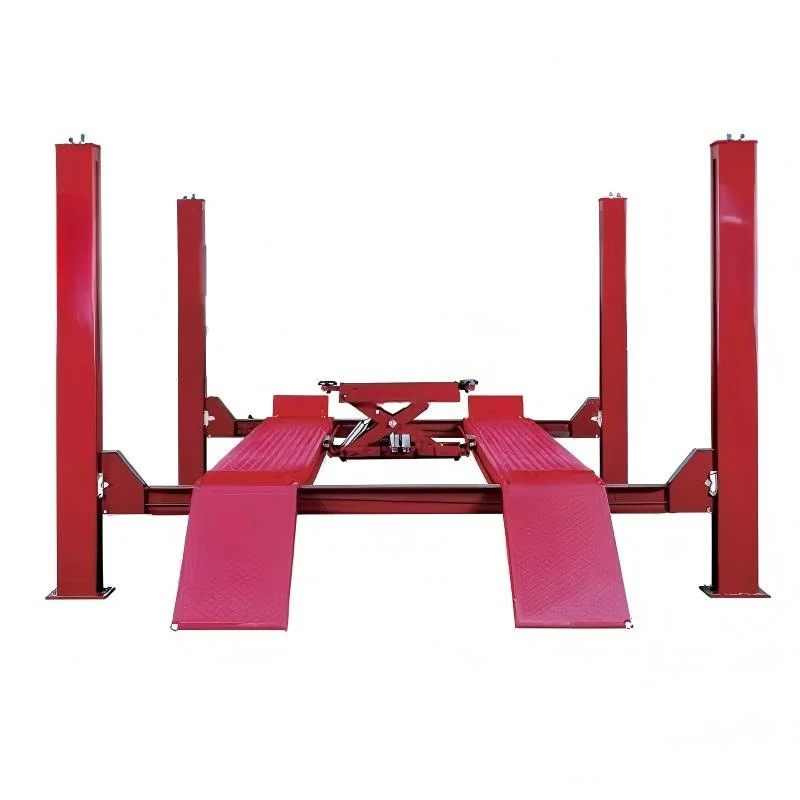 PrimeSelect  Hydraulic Automotive Post Hoist   4 Column Workshop With Roller Jack Car Lift