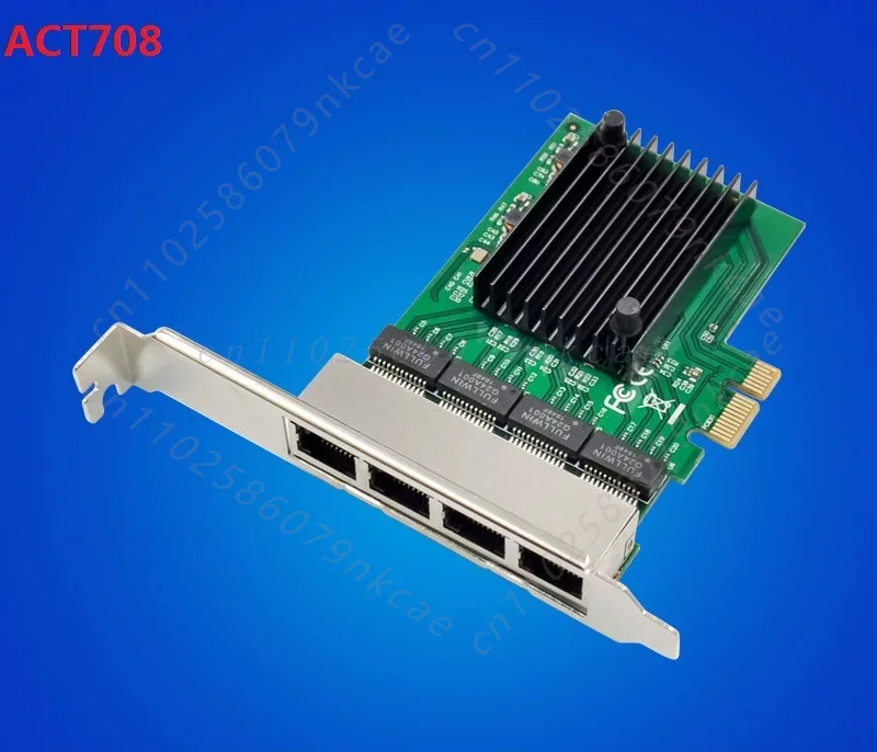 For ACTON ACT8023 PCI-E X1 Quad Port Gigabit Ethernet Network Card Realtek RTL8111F Chip 4x RJ45 NIC