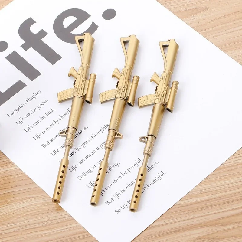 05mm Black Ink Toy Gun Shape Gel Pen Office Student Gift Writing Pen Stationery