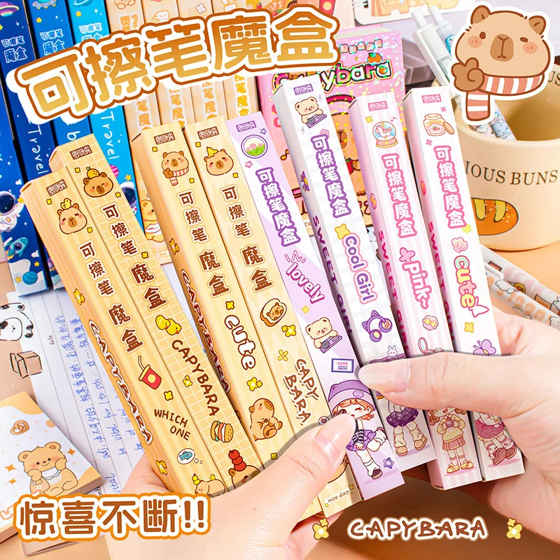 

Blue Erasable Gel Pen For Students High Aesthetic Value Cartoon ST Question Brushing Pen Heat Erasable Crystal Blue Pen