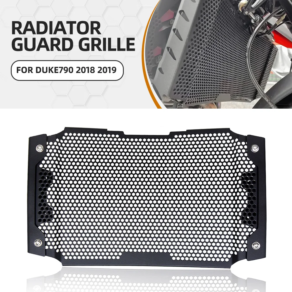 

Motorcycle Aluminum Alloy Radiator Grille Grill Guard Water Oil Cooler Protection FOR DUKE790 2018 2019 Accessories Duke 790