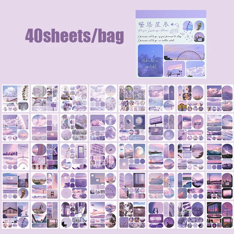 Mr Paper Crossroads Wind Landscape Sticker Pack (40pcs)