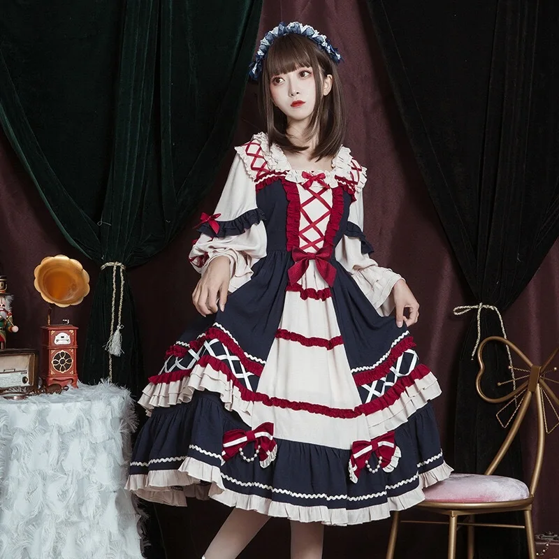 

cosplay Snow White dress Cute Lolita soft dress Manual customization, no return for no reason
