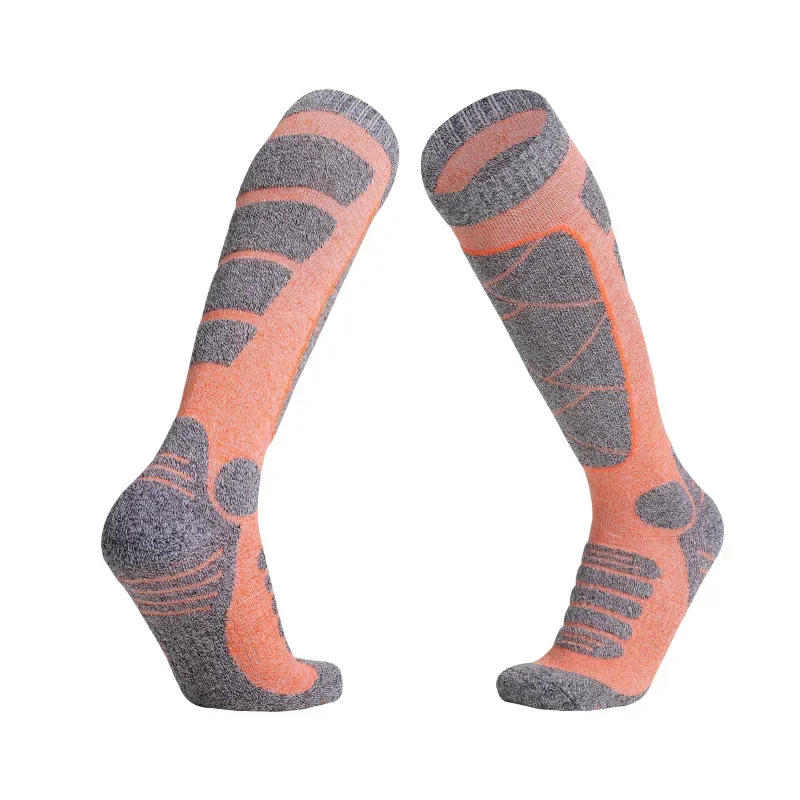 Calcetines cálidos hasta la rodilla para hombres, mujeres y niños, calcetines de esquí transpirables, calcetines de rendimiento para deportes al aire libre para senderismo, snowboard