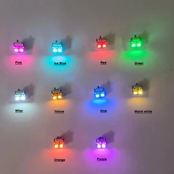 3x Mini bezprzewodowy model LED sterowanie włącznikiem światła pojedyncza/podwójna lampa Led DIY modelowanie samochodu Plus światło/Diorama/roboty W bateria