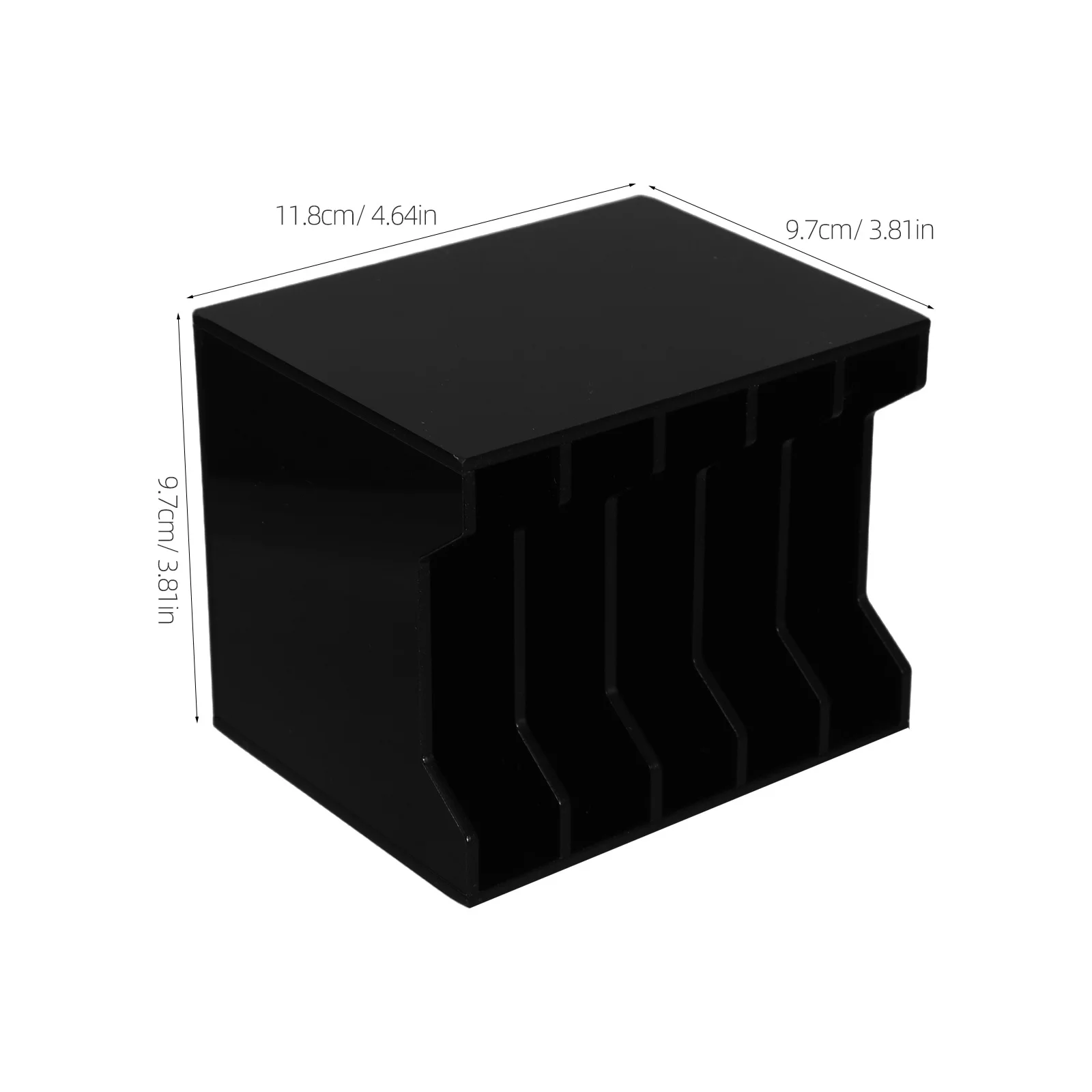 กล่องอะคริลิคจัดระเบียบโต๊ะทำงาน 5 ช่อง สำหรับใส่โทรศัพท์มือถือ ช่องเก็บของหลายช่อง เหมาะสำหรับสำนักงาน ห้องประชุม ห้องเรียน