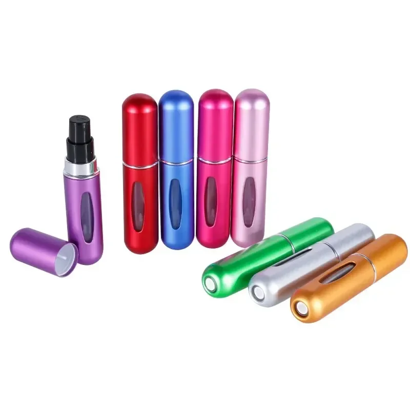 5ml Bottom Charge Perfume Refillable Bottle Liquid Container Cosmetics Spray Bottle Dispenser Press Head Portable Travel