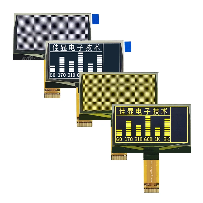 oled 2.42 inch 128x64 oled yellow white character display parallel serial IIC three different interfaces  3.3V power supply