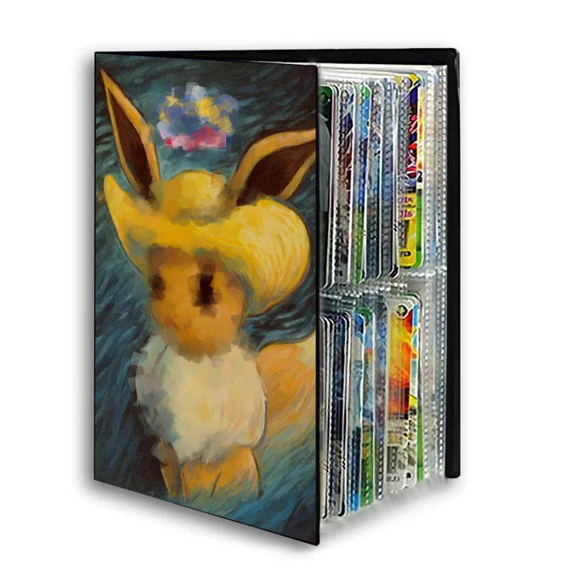 120PCS Card Album Collectible Lillie Sylveon Charizard Large-capacity Card Book Anime Game storage Folder fans Gift Kids Toy