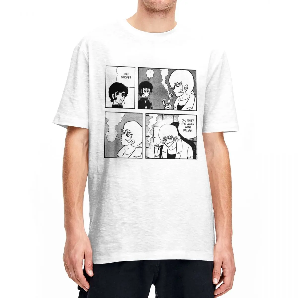 Oh This Devilman Manga Men T Shirt Akira Asuka Amazing Tee Shirt Short Sleeve Crewneck T-Shirts Pure Cotton Gift Idea Clothing