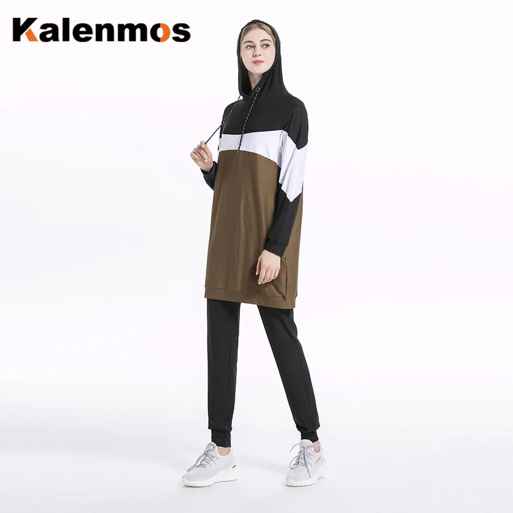 

Arab Muslim 2 Piece Suits Tracksuit Hoodies Women Sweatshirt Top and Pant 2020 Spring Jogging Hooded Sports Outfits Sets Suit