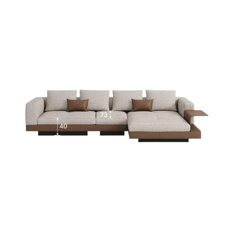 High-end simple villa living room corner sofa