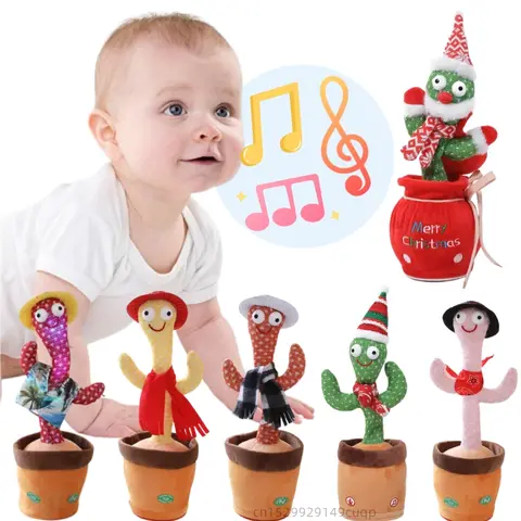 33 सेमी कैक्टस आलीशान खिलौना नाचता हुआ बात करने वाला कैक्टस सजीव खिलौना कवाई आलीशान चमकती कैक्टस गुड़िया सजावट क्रिसमस उपहार संग्रह 10 best sales कैक्टस नाचने वाला खिलौना - №1