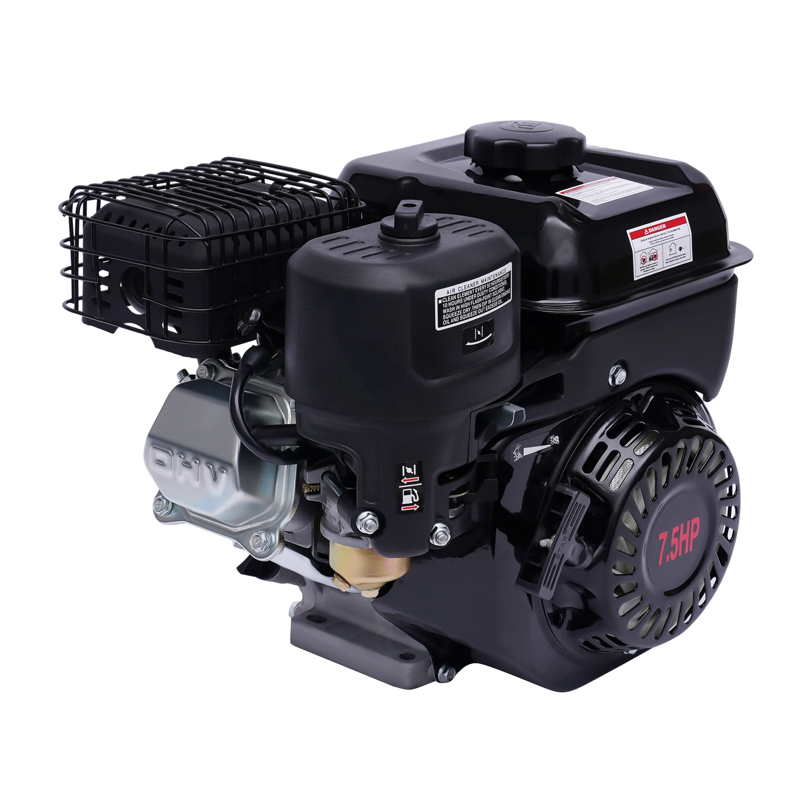 7.5HP Gas Engine  210CC 5100W 4-Stroke OHV Gasoline Engine for Compressor Scarifier Lawnmower Pump Generator Mower