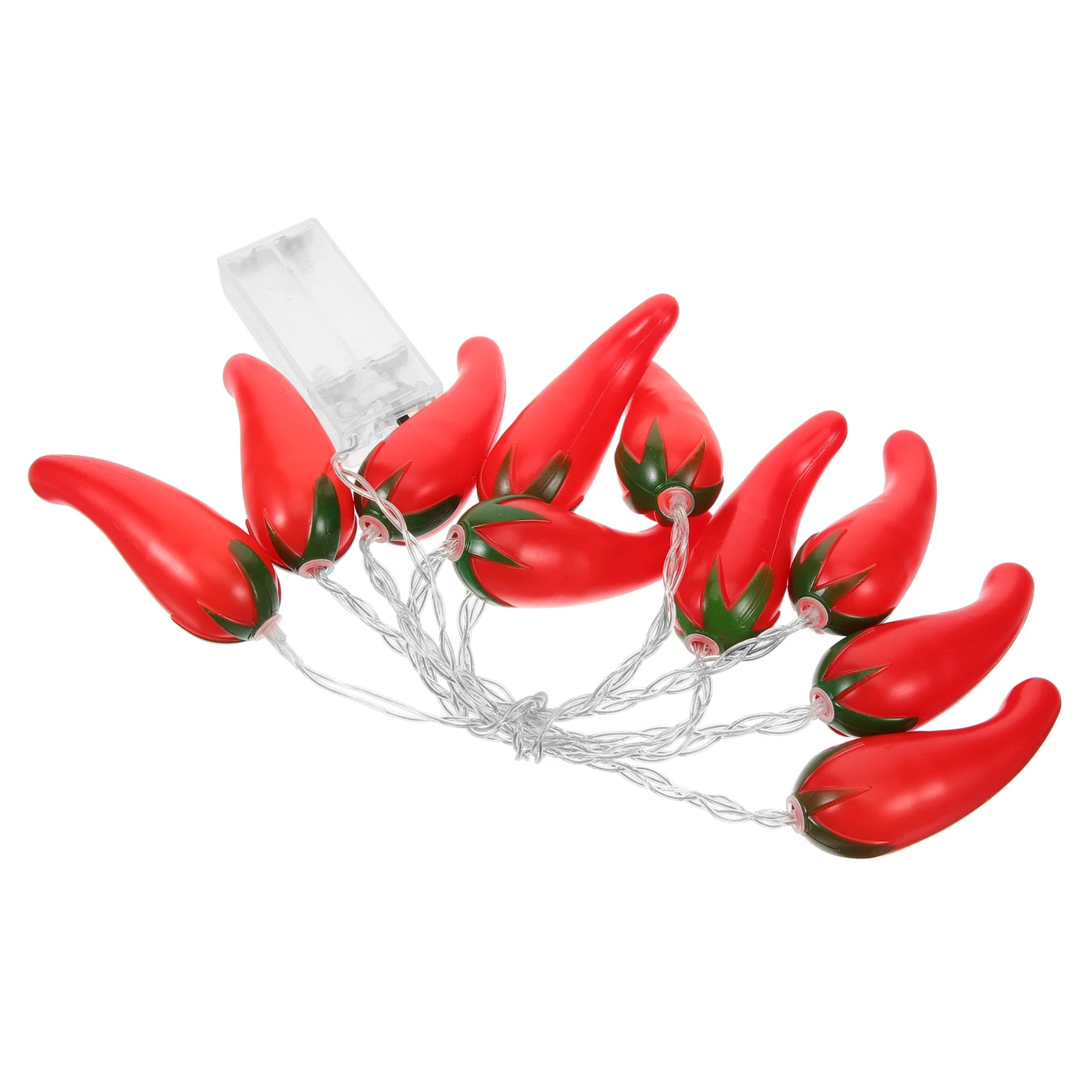 

Chili Lights 54ft 10 Leds Warm White -Operated Decorations for Patio Fence Deck Balcony Camping Chili Lights