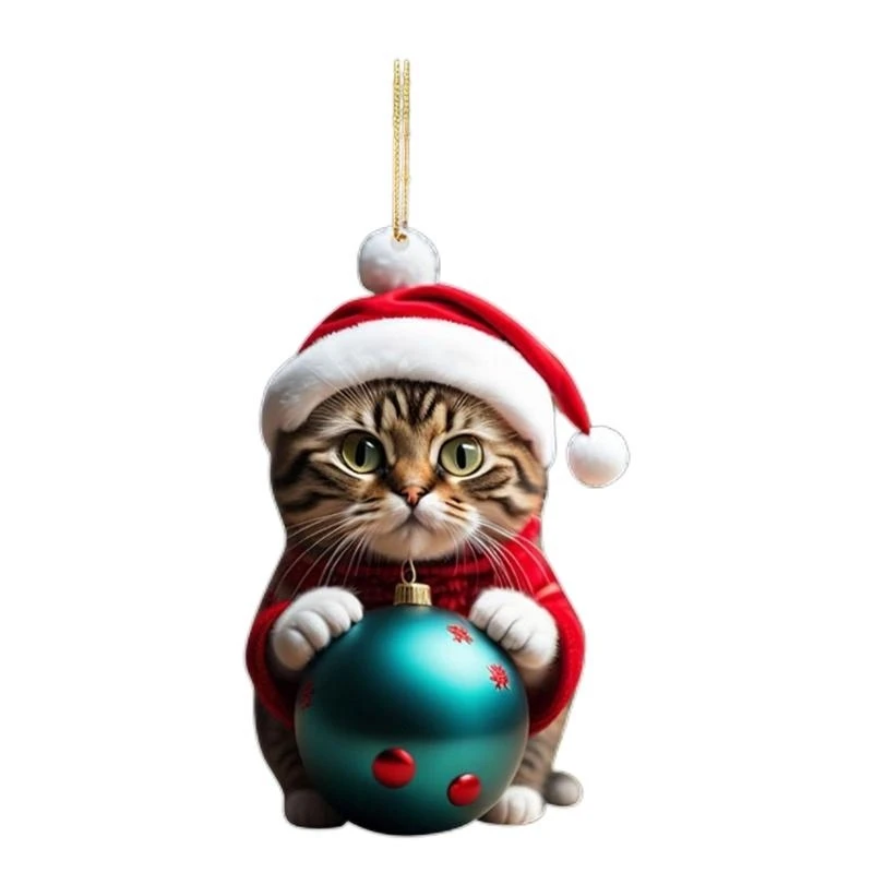 Christmas Tree Decoration Excellent Acrylic Hanging Ornament Bag Decor Present for Office Parties and Gift Exchanges