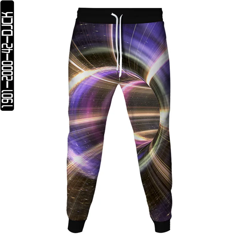 

2023 Spring Autumn Men Casual Pants Graphic Colorful Vortex Print Sweatpants Harajuku Sportpants Women Clothing Joggers Trousers