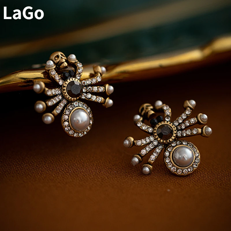 

Trendy Jewelry Hot Selling Vintage Temperament Cool Spider Earrings For Women Girl Gift 2024 Trend New Accessories Dropshipping