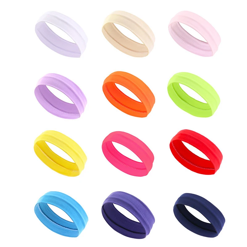 Milch elastisches Seidenstirnband Sport Yoga Haarpflege mit Sommer Fitness Laufen Yoga Kopftuch Haarschmuck für Mädchen – Detail 4