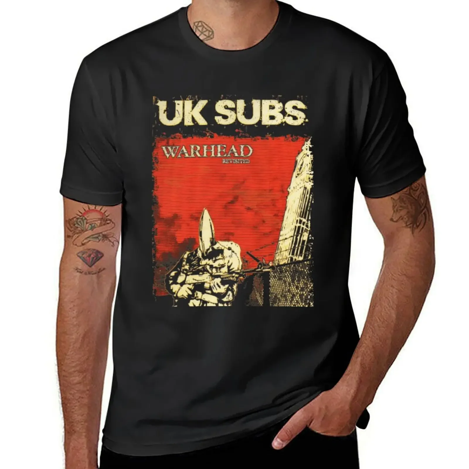 

uk subs punk rock T-Shirt anime tshirt hippie clothes men tshirt