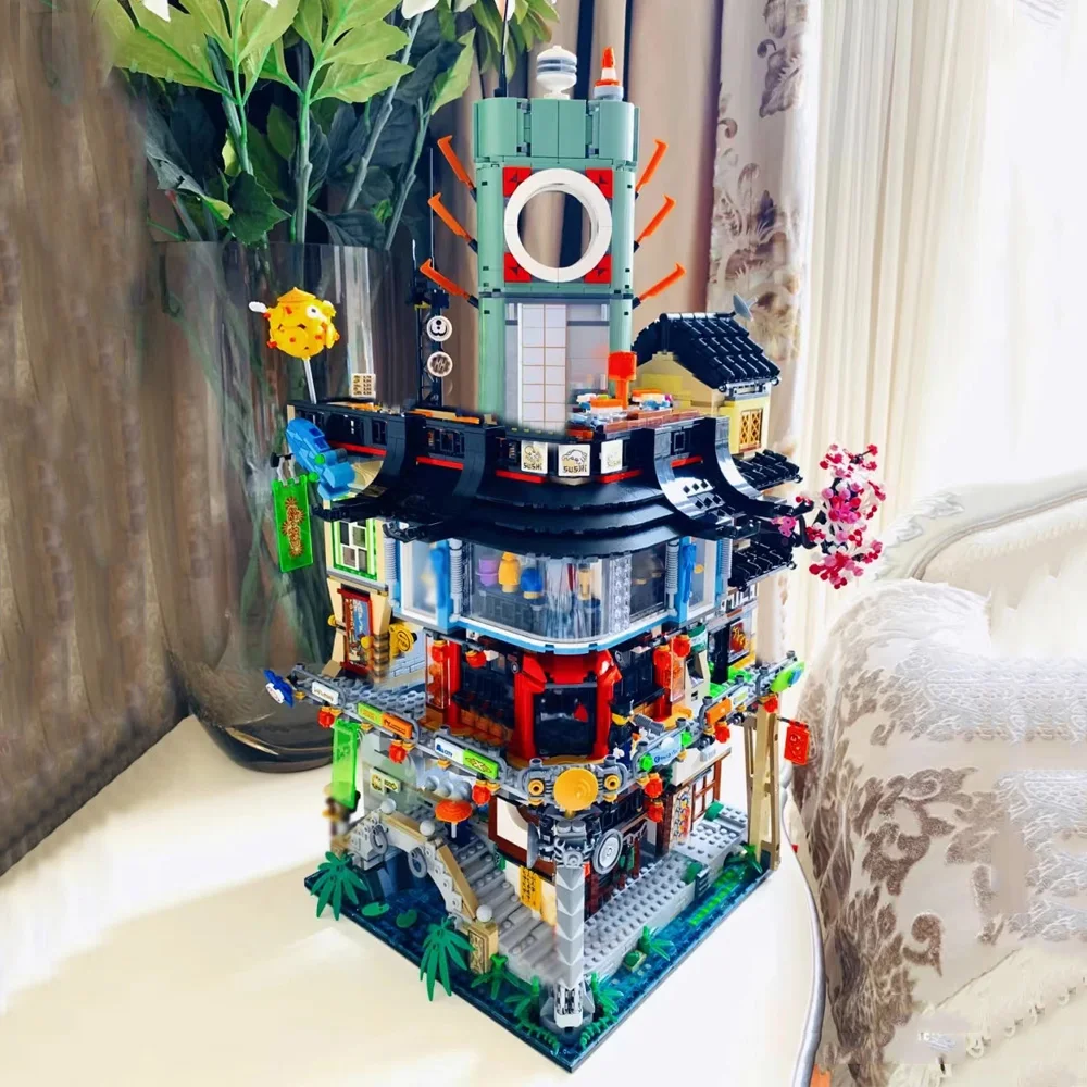 

City Gardens Ninja Movie Series Building Blocks Bricks Compatible 70620 Toy Kids Christmas Birthday Gifts