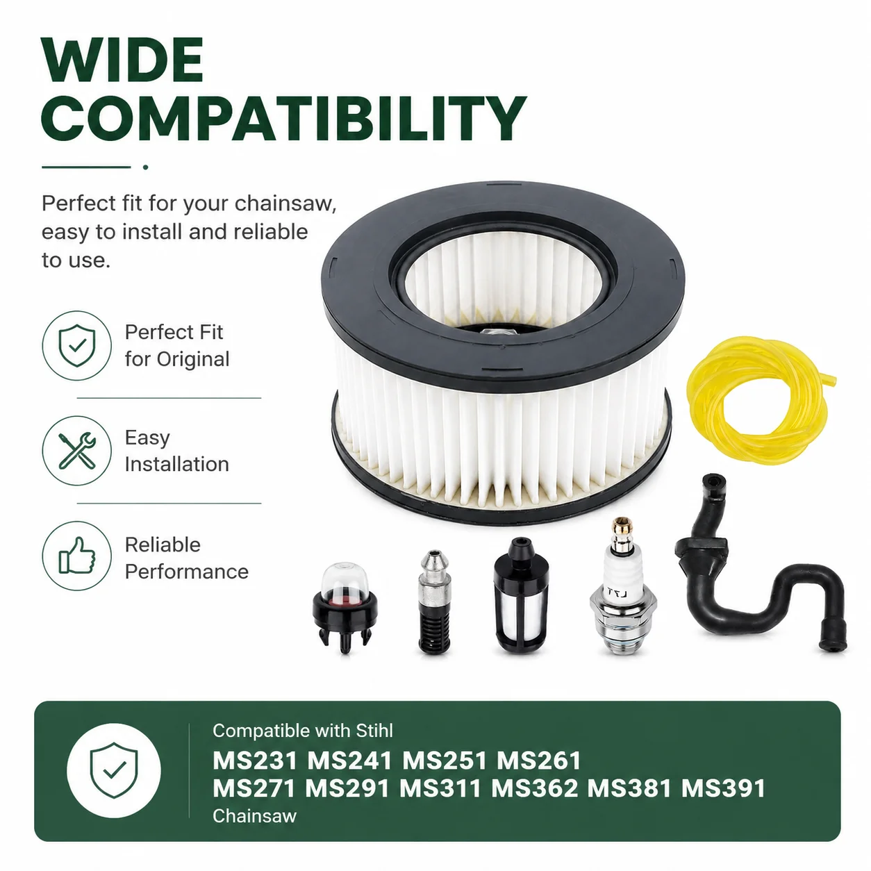 Kit Filtro Aria, Filtro Carbur - Stihl Chainsaw Ms311 recensione e prezzo