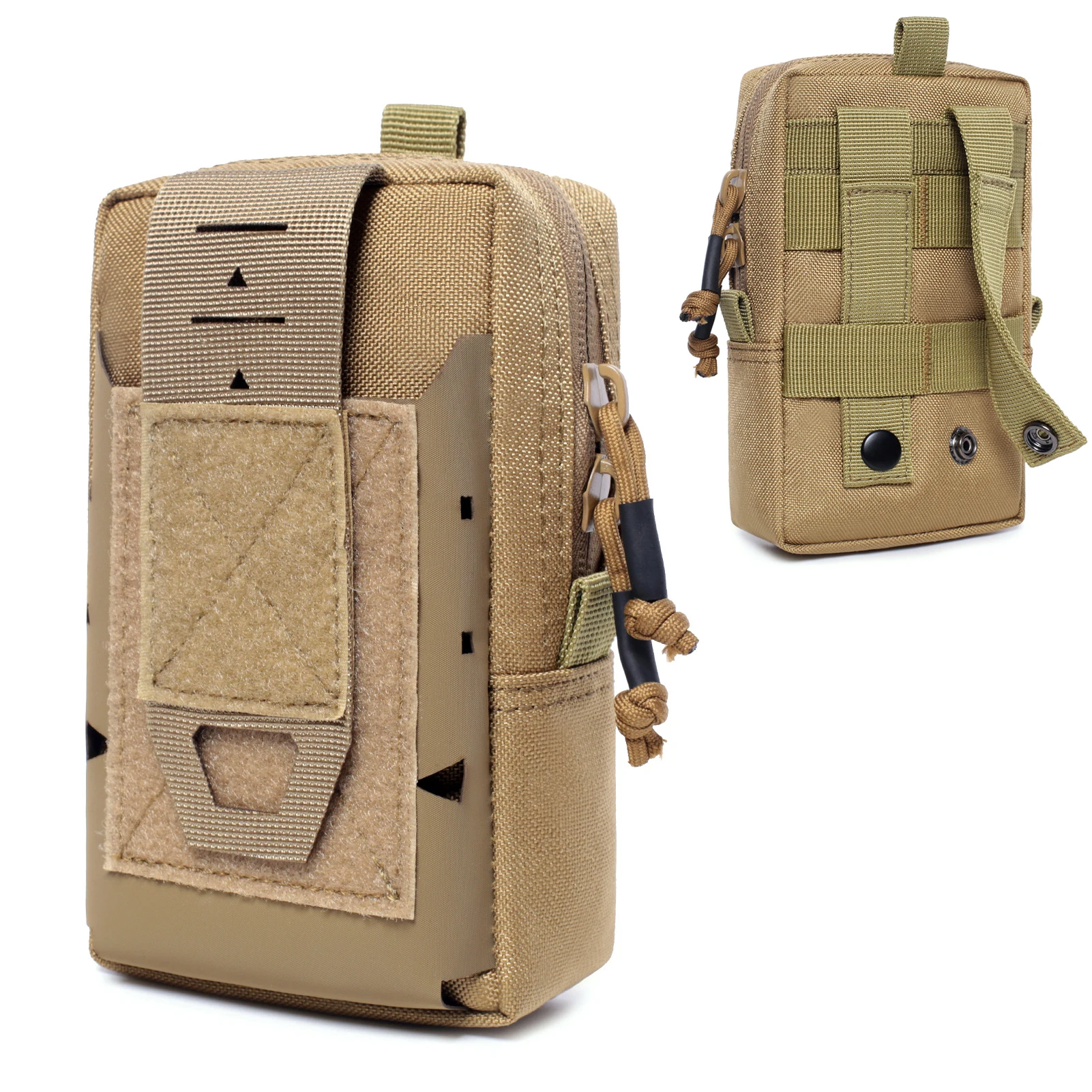 Multipurpose Tactical Molle Mobile Phone Belt Pouch EDC Gadget Utility Men Waist Bag Cellphone Holster Holder Smartphone Pouch