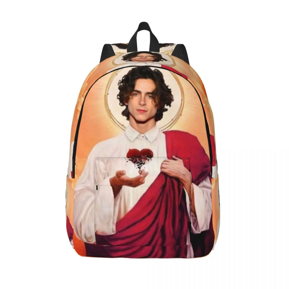 

Timothe Chalamet Backpack for Men Women Cool Student Work Daypack Laptop Canvas Bags Gift