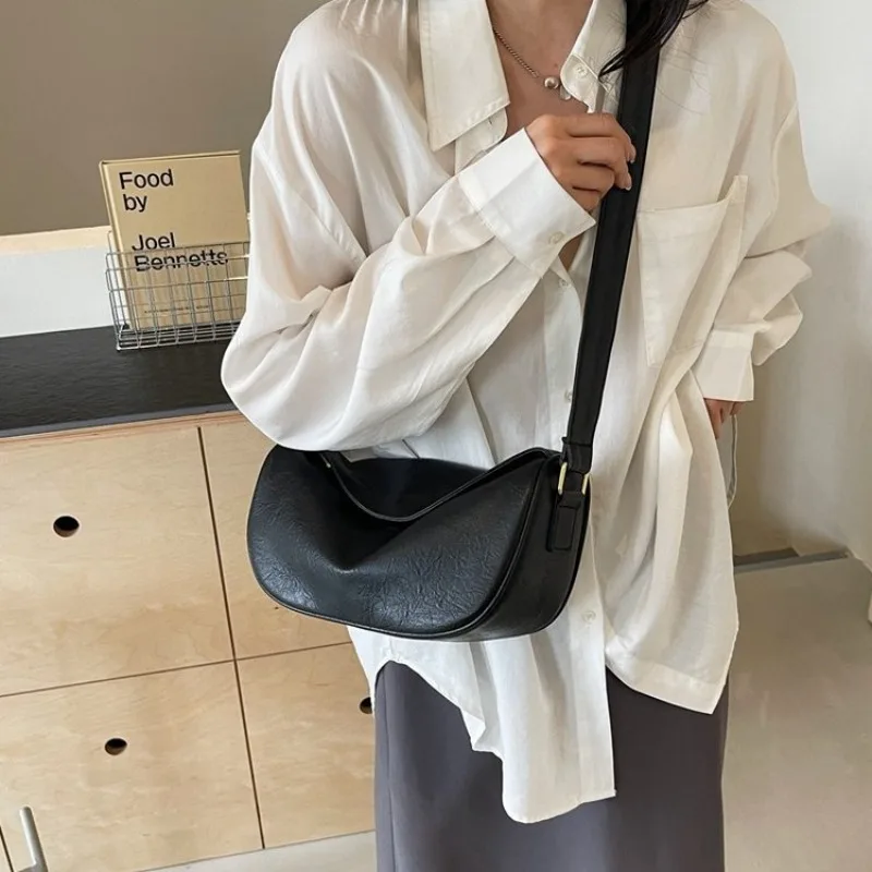 

High End Vintage Women Leather Bag Luxury Classic Elegant Fashion Casual Crossbody Messenger Tote Bag