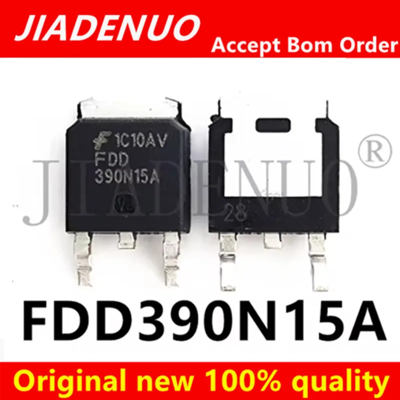 (10-20pce)100% New Original FDD390N15A 390N15A 100A/20V N TO-252 Chipset
