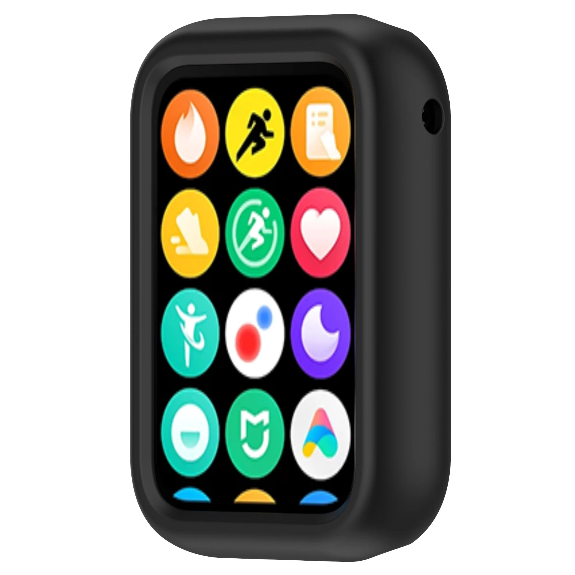 لساعة Xiaomi Smart Band 8 Pro، حزام سيليكون مضاد للخدش مع حافظة - أسود #6