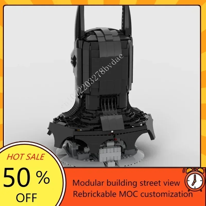 1065 ELEMENTÓW 76139 Maska Nietoperza Wojna Kosmiczna Militarny MOC Model Bitewny Kostka Konstrukcyjna DIY Edukacyjna Zabawka Prezent - Zestaw Modelu Statku Kosmicznego dla Dzieci