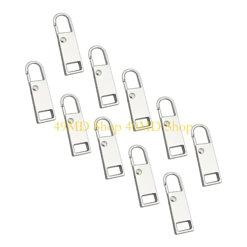 49MD Zipper Pull Tab Replacement Metal Zipper Handle Mend Fixer Zippers Extender Handle Mend Fixer Repair for Suitcase Bag