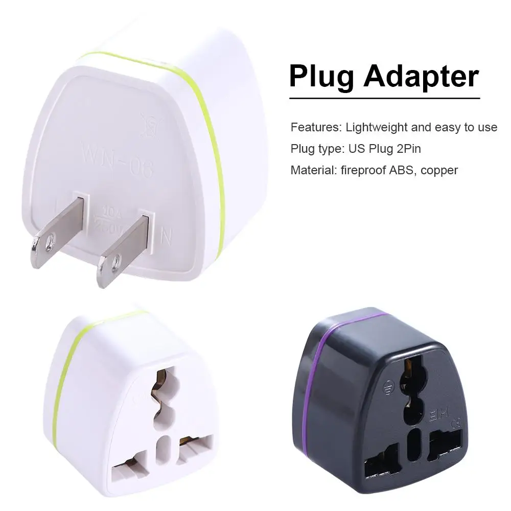 China International Plug Plug Adapter Pure Copper Travel Charger Home Appliance Accessory US Converter Plug Power Adapter