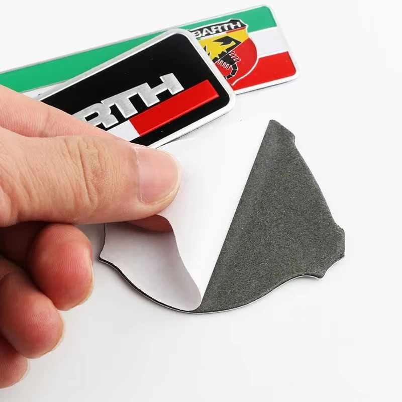 Car Metal Emblem Sticker Auto Trunk Decorate Decal Accessories For Fiat Abarth 500 Tipo FR Punto Ducato Stilo Palio Bravo Pondo