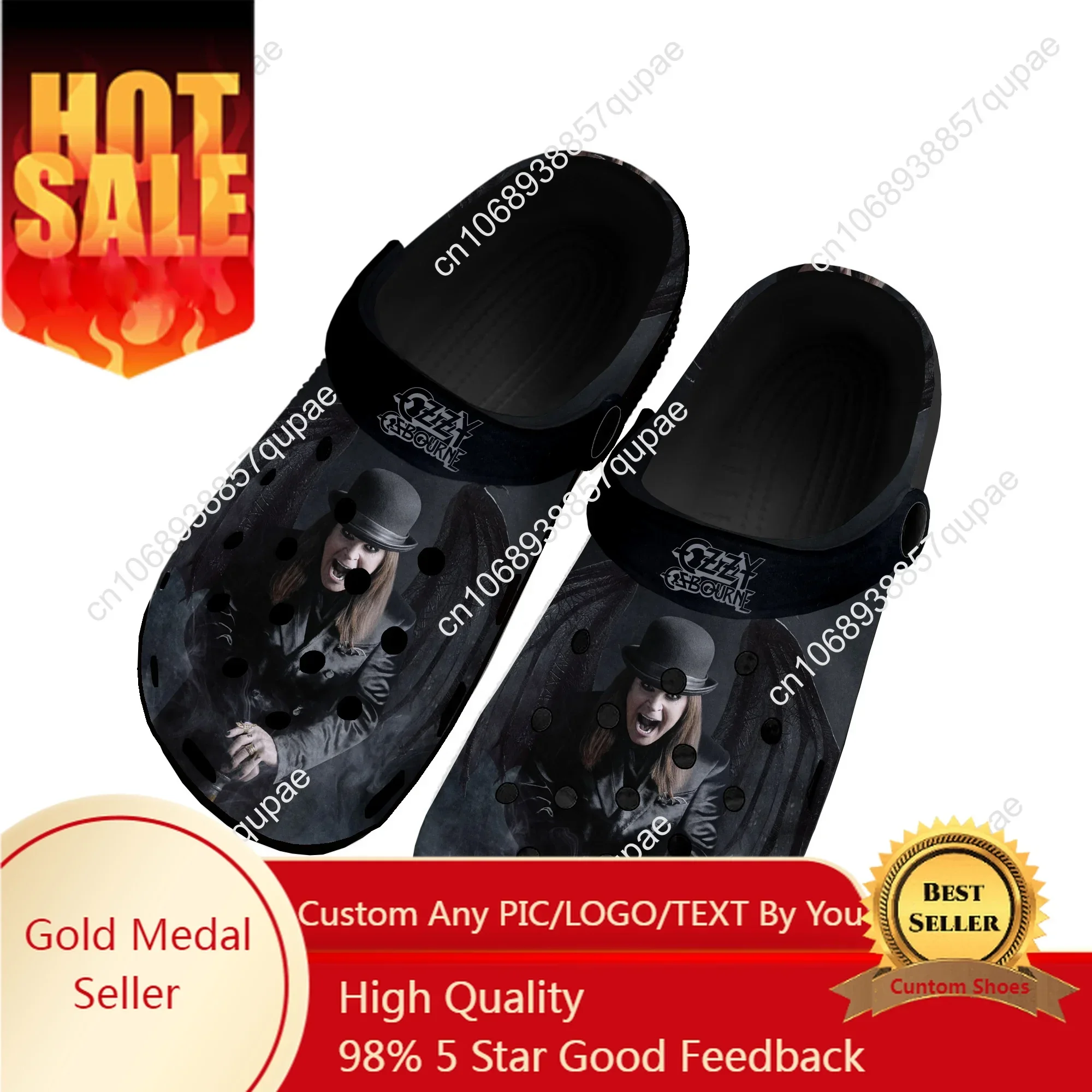 

Ozzy Metal Rock Singer Osbourne Home Clogs Custom Water Shoes Mens Womens Teenager Shoe 3D Print Garden Clog Beach Hole Slippers