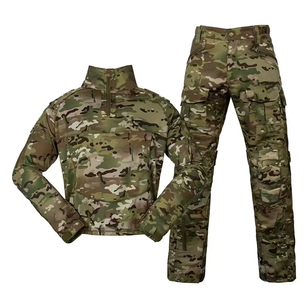 A6 Armour Combat Suit Military Uniform Tactical Suits Men's Outdoor Training Clothes Breathable Cotton Gear Hunting Camo Clothes