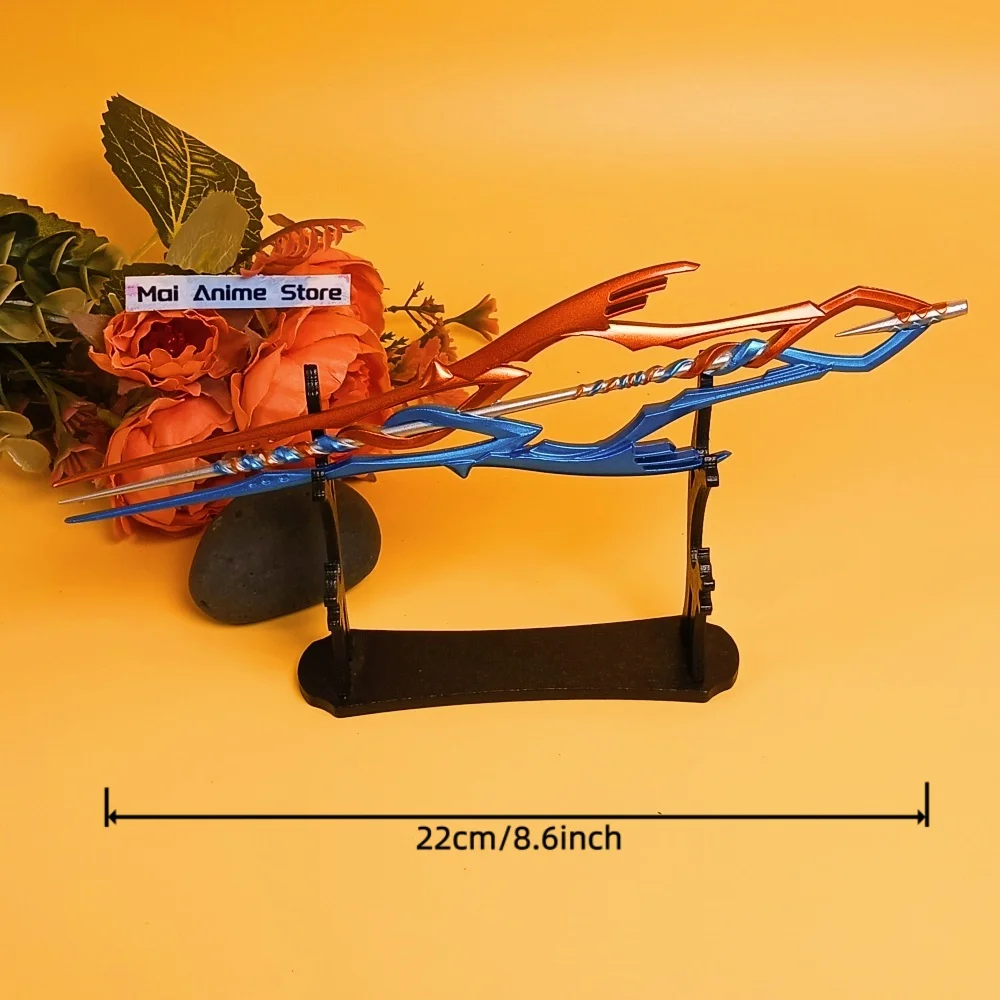 8.6 بوصة إيفا الرمح من لونجينوس كاتانا الحجم الحقيقي اليابانية الساموراي صابر ميني اسوكا ميتال أنيمي تأثيري الدعامة لعبة غير حادة هدية