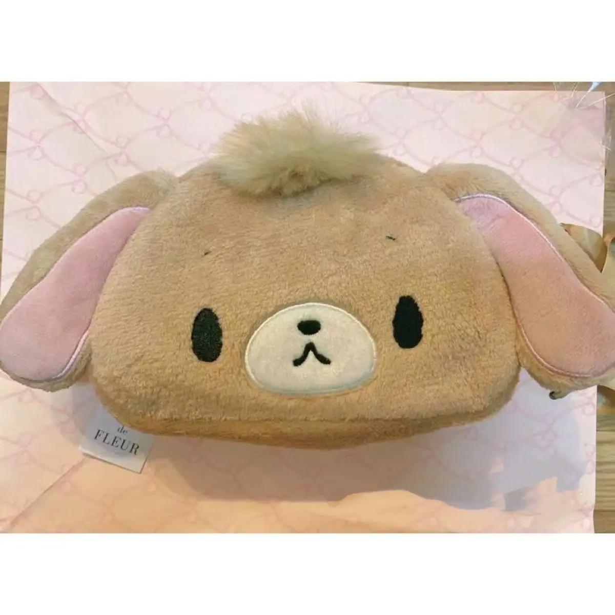 かわいいサンリオ SUGARBUNNIES 小銭入れかわいいアニメ漫画メゾン・ド・フルールトリオキャラメルウサギ人形収納袋女の子のギフトおもちゃ