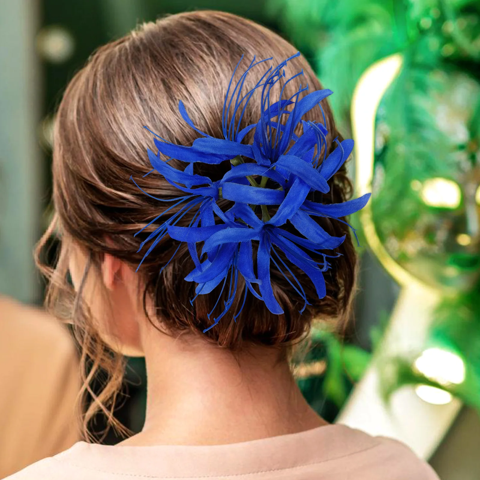 

Large Flower Hair Claw Clip For Women, Heavy Duty Jaw Clamps For Thick Long Hair, Wedding Party Hairstyle Accessory