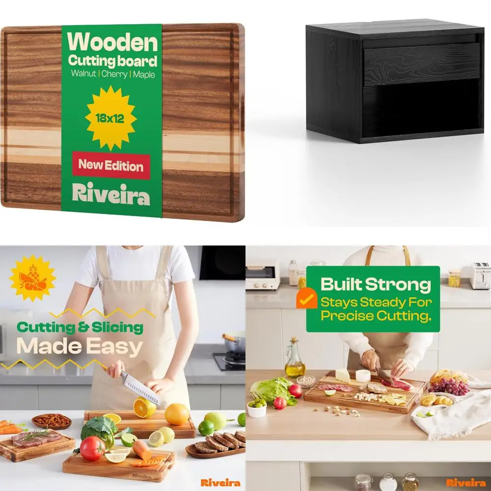 

Разделочная доска из клена, вишни, ореха, деревянный разделочный блок для гурманов 18x12 для использования на кухне