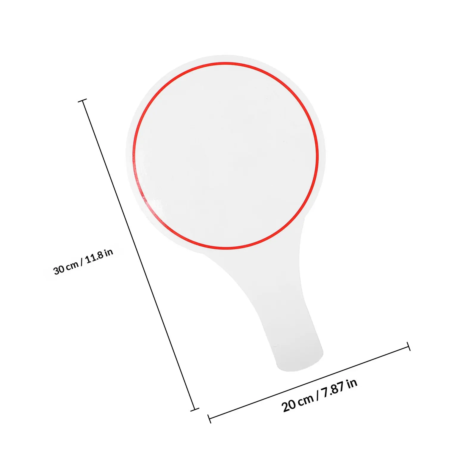 6Pcs Handheld White Board Reusable Scoring Board for Games Auctions and Classroom Interactive Learning Activities