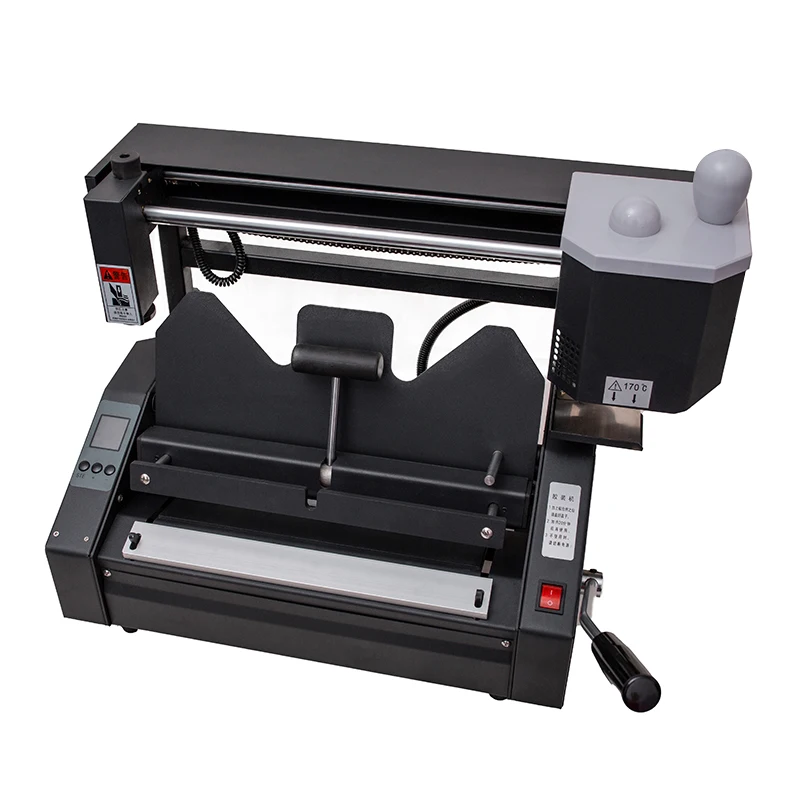 Automatic Desktop Hot Melt Glue Book Hardcover Binder Book Binding Machine