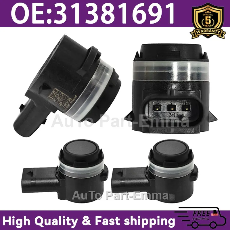 

4PCS 31381691 High Performance PDC For VOLVO V90 S90 XC90 XC60 mk2 II.gen Parking Sensor Parking Radar Parking Distance Sensor