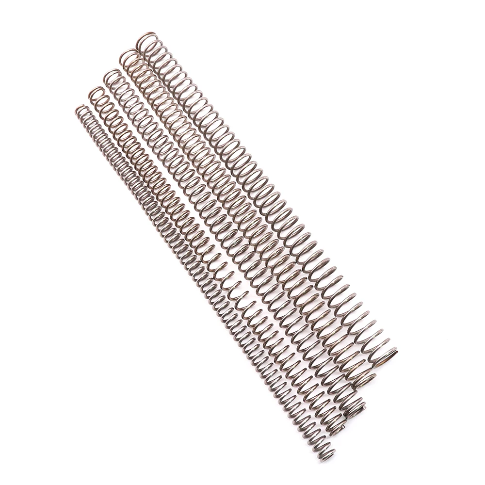 2 pces diâmetro do fio 0.2mm 0.3mm comprimento da mola de compressão do aço do metal 1000mm y tipo mola comprimida
